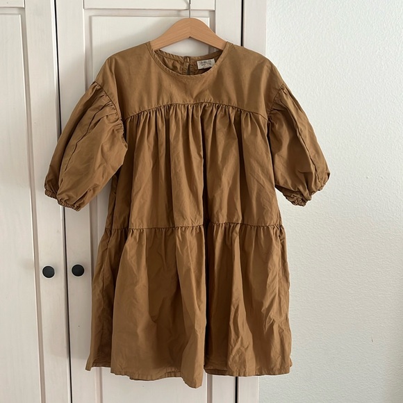 The Simple Folk Other - The Simple Folk 4-5Y Harriet Dress Camel